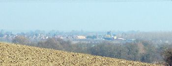 View towards Silsoe from Hillfoot Farm March 2011